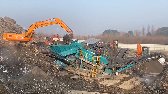 填埋場垃圾篩選設備處理情況 填埋場垃圾篩選設備處理情況